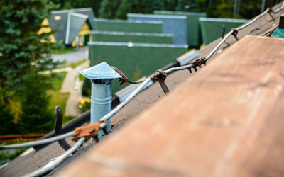 Reparatur der Blitzschutzanlage Reparatur der Blitzschutzanlage